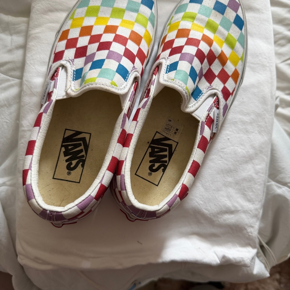 Vans checker shoes